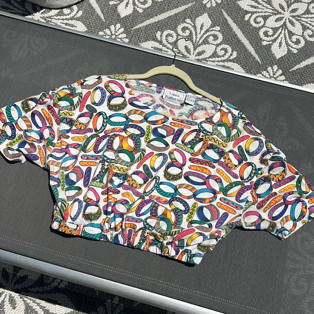 VINTAGE Laura Katherine Retro Crop Top